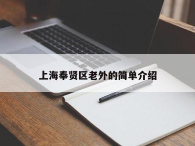 上海奉贤区老外的简单介绍